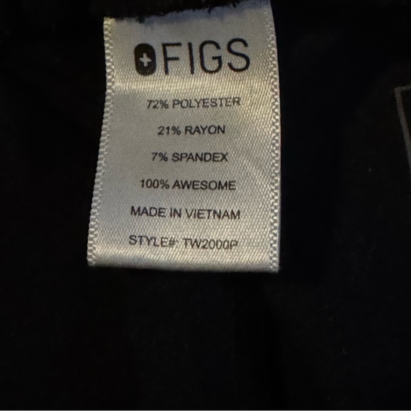 Figs Technical Collection Black Scrubs Size S Work Comfort‎ Classic Basics - Picture 4 of 6